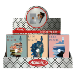 Porte paquet de 20 cigarettes plastique décors Ile de beauté