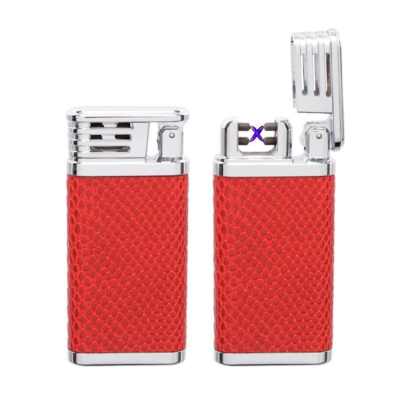 Briquet Cozy X arc électrique rechargeable USB chromé/ rouge 5/50