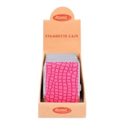 Etui pour cigarettes 100s métal décors Croco 6/120