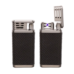 Briquet Cozy X arc électrique rechargeable USB chromé/marron 5/50