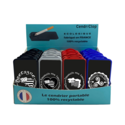 24 CendriClop le cendrier portable 100% recyclable décors Breizh