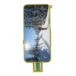 Briquet Atomic néon rechargeable USB décors Ski & Montagne 13/260