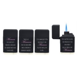 Briquet Atomic Gilijet jetflamme noir Maman 2