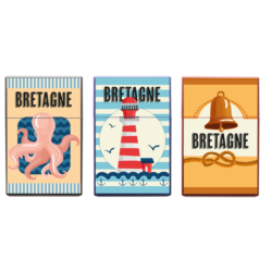Porte paquet 20 cigarettes décors Bretagne 12/240
