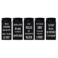 Briquet Atomic Large électronique noir Expressions III 25/500