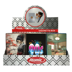 Boite étui paquet 20 cig 85mm plastique décors Mix 12/240