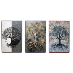 Boite étui paquet 20 cig 85mm plastique décors Arbres de vie 12/240