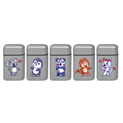 Briquet Atomic jetflamme gomme gris décors Animaux zombies 25/500