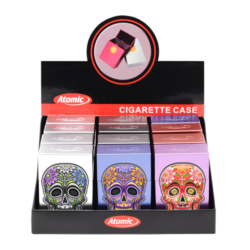 Boite étui paquet 20 cig 85mm plastique décors Catrina 12/240