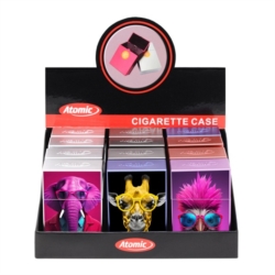 Boite étui paquet 20 cig 85mm plastique décors Animaux lunet 2 12/240