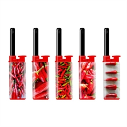 Briquet mini allume tout a gaz julia decors piments 25/500