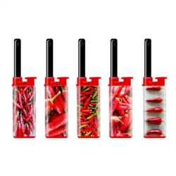 Briquet mini allume tout a gaz julia decors piments 25/500