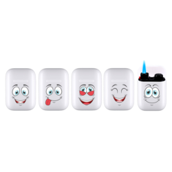 Briquet Atomic Jet Pod jet flamme blanc décors Mood