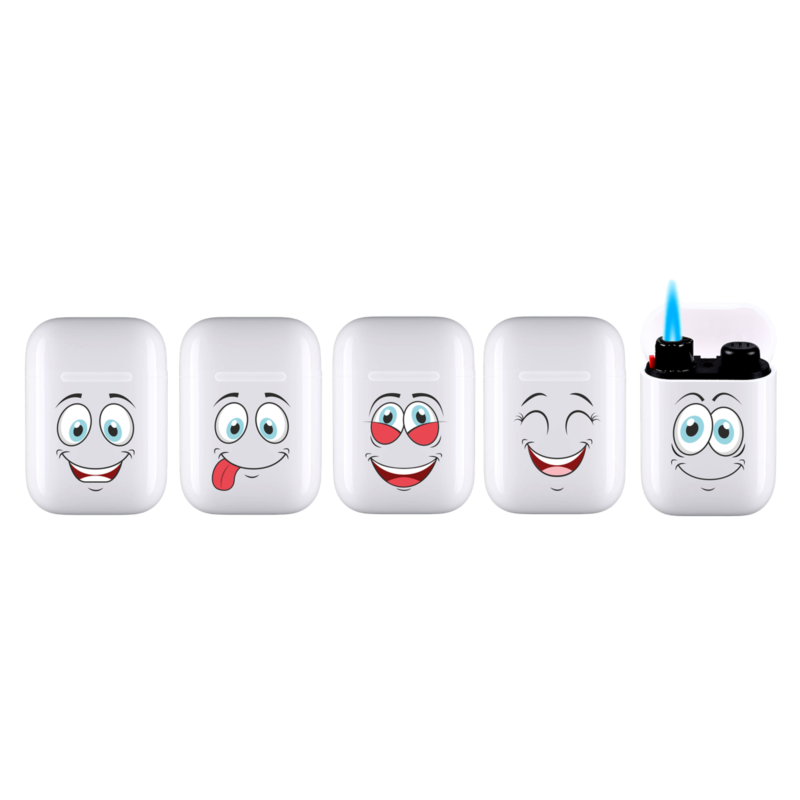 Briquet Atomic Jet Pod jet flamme blanc décors Mood