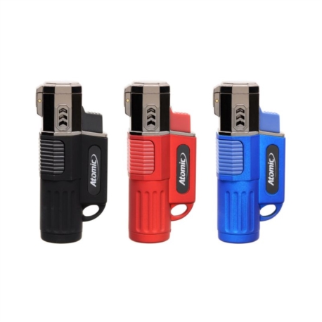 Briquet Atomic Sniper 4 jet rubber 3 coloris assortis 13/260