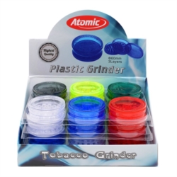 Broyeur à tabac plastique diam 60 mm 3 parties assortis 24/480