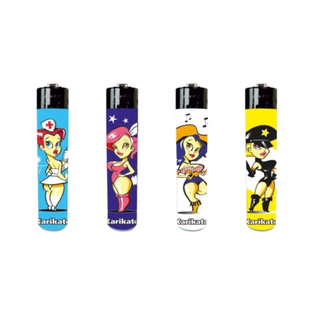 Briquet Atomic festival pierre rechargeable décors Pin up II 48/1152