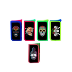 Briquet Atomic doming piezo neon décors New Catrina 13/260