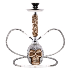 Narguilé 45 cm 2 tubes polyrésine Chevalier 1/12