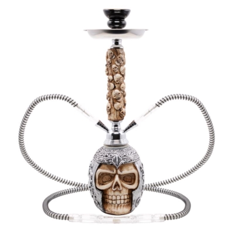 Narguilé 45 cm 2 tubes polyrésine Chevalier 1/12