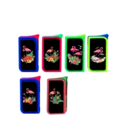 Briquet Atomic doming piezo neon décors Flamands roses 13/260