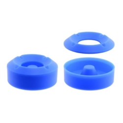 CENDRIER ROND EN SILICONE DIAM 10 CM 6 COLORIS ASSORTIS 12/96