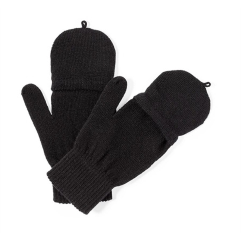 Gants adulte taille unique acrylique à rabats 2 couleurs