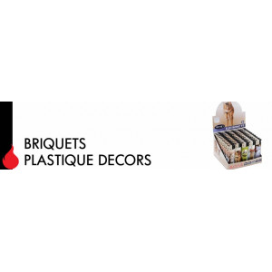 Grossiste importateur de Briquets plastique decor