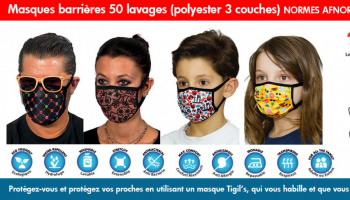 Masques barrière personnalisables
